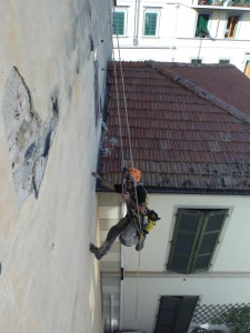 Messa in sicurezza intonaco fune Firenze